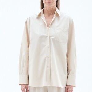 NWT Flippa K Sammy Shirt in Light Beige